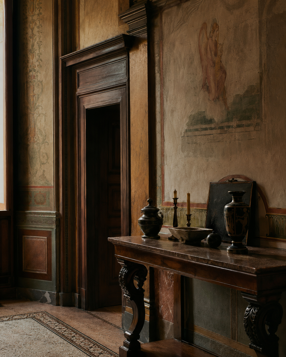 Interno storico valorizzato attraverso la selezione e la cura Ankerior